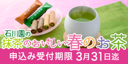 【期間限定販売】抹茶のおいしい春のお茶